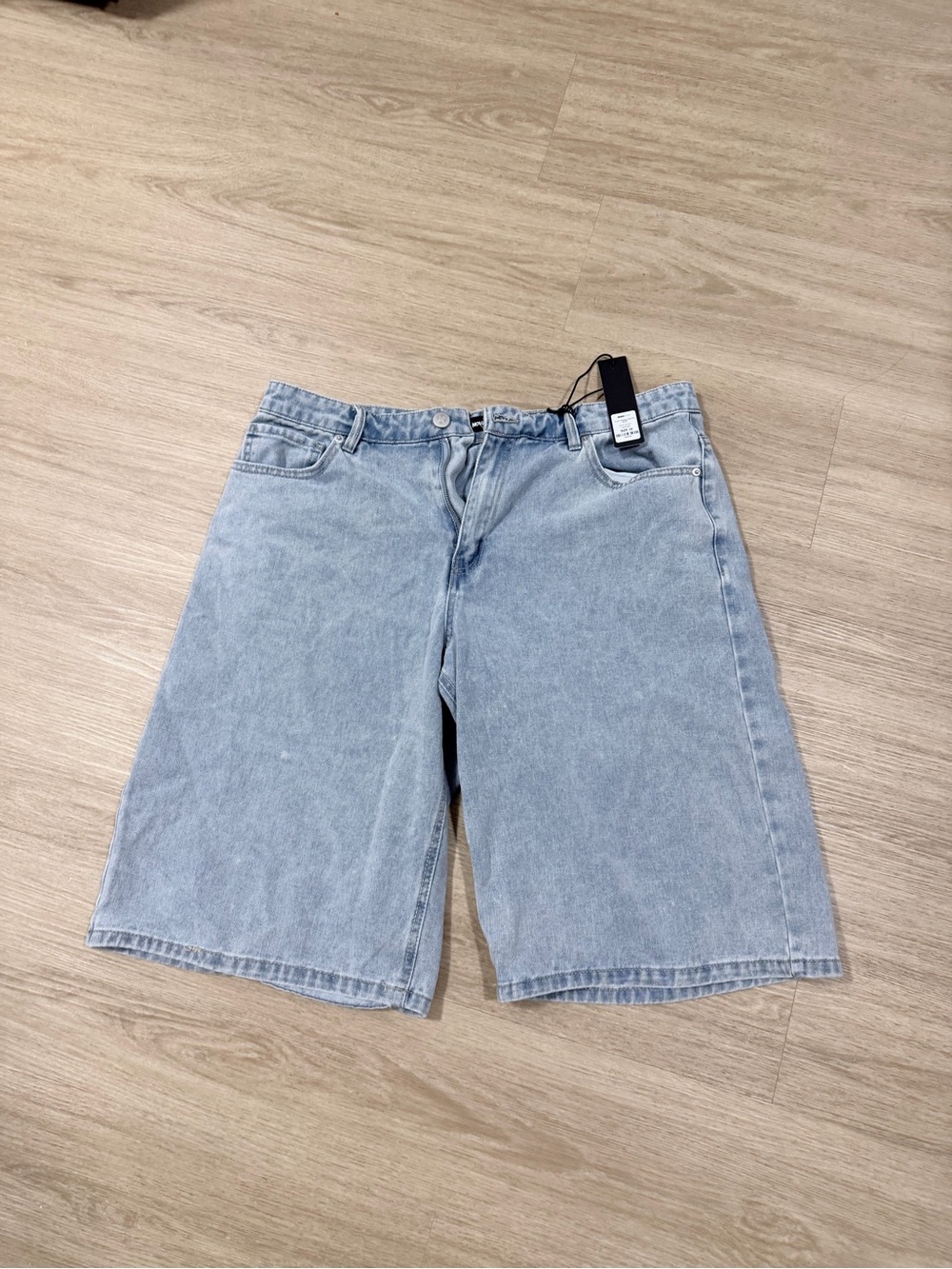 Light Wash Denim baggy shorts